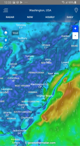 اسکرین شات 4 برنامه Weather Radar - Windy, rain ra