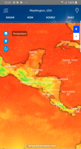 اسکرین شات 2 برنامه Weather Radar - Windy, rain ra