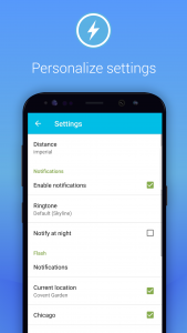 اسکرین شات 4 برنامه Lightning Alarm Weatherplaza