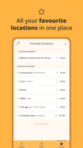 اسکرین شات 4 برنامه Lightning Alarm Weatherplaza