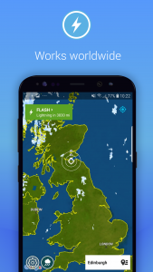 اسکرین شات 3 برنامه Lightning Alarm Weatherplaza