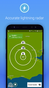 اسکرین شات 1 برنامه Lightning Alarm Weatherplaza