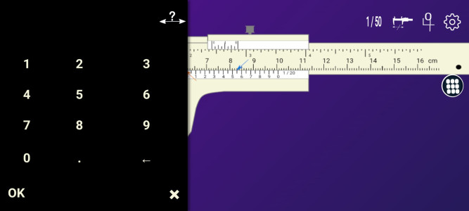 اسکرین شات 3 برنامه Metric vernier caliper