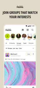 اسکرین شات 3 برنامه MeWe: The Safe Network