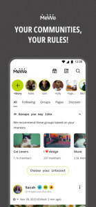 اسکرین شات 5 برنامه MeWe: The Safe Network
