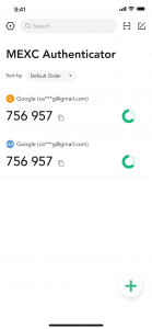 اسکرین شات برنامه MEXC Authenticator 6