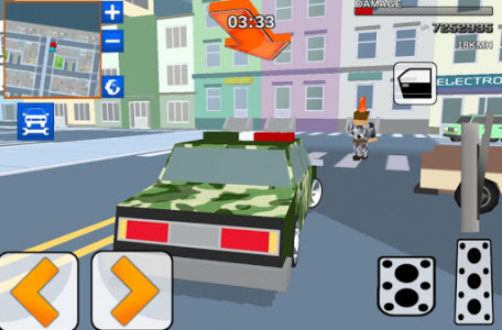 اسکرین شات بازی Blocky Army City Rush Racer 1