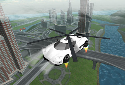 اسکرین شات بازی Flying Car Rescue Flight Sim 2