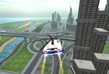 اسکرین شات بازی Flying Car Rescue Flight Sim 3