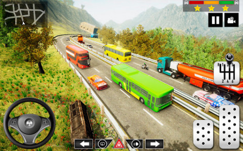 اسکرین شات بازی Mountain Bus Simulator 3D : Coach Parking Games 6