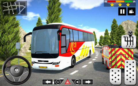 اسکرین شات بازی Mountain Bus Simulator 3D : Coach Parking Games 4