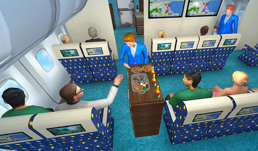 اسکرین شات بازی Virtual Air Hostess Flight Attendant Simulator 1