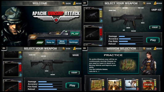 اسکرین شات بازی Air Shooter : Army Helicopter Games 3