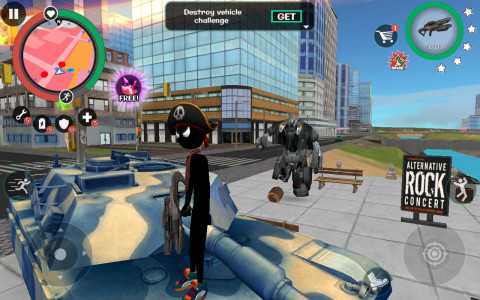 اسکرین شات 6 بازی Stick Rope Hero 2