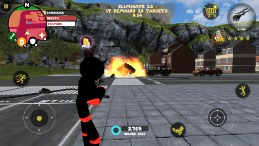 اسکرین شات 8 بازی Stick Rope Hero