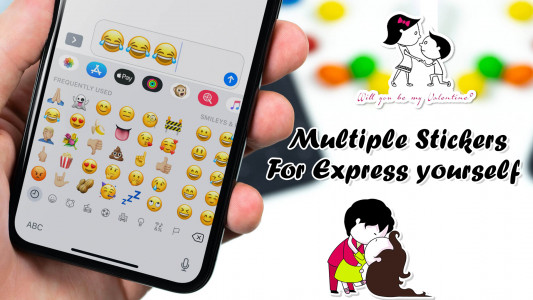 اسکرین شات 6 برنامه Love Sticker to share - Smiley