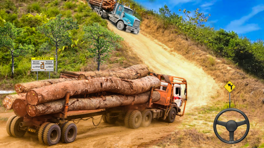 اسکرین شات بازی Offroad Logging Truck Games 3D 1