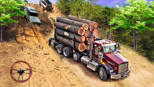 اسکرین شات بازی Offroad Logging Truck Games 3D 4