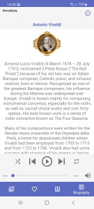 اسکرین شات برنامه Antonio Vivaldi Music Works 3