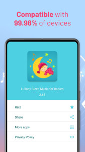 اسکرین شات 4 برنامه Lullaby Sleep Music for Babies