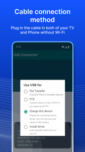 اسکرین شات 5 برنامه USB Screen Share - Phone to TV
