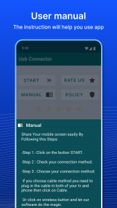 اسکرین شات برنامه USB Screen Share - Phone to TV 8