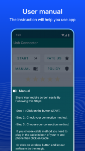 اسکرین شات برنامه USB Screen Share - Phone to TV 6