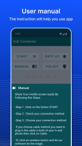 اسکرین شات 6 برنامه USB Screen Share - Phone to TV