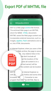اسکرین شات برنامه MHT/MHTML Viewer & PDF Convert 4