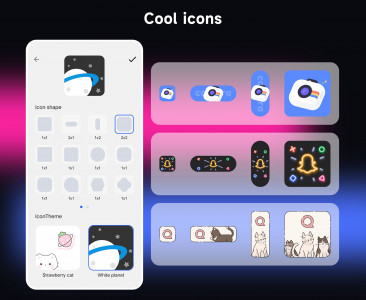 اسکرین شات 4 برنامه Cool Mi Launcher - CC Launcher