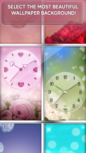 اسکرین شات برنامه Rose Clock Live Wallpaper 3