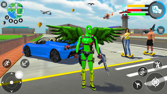 اسکرین شات برنامه wing superhero shooting games 2