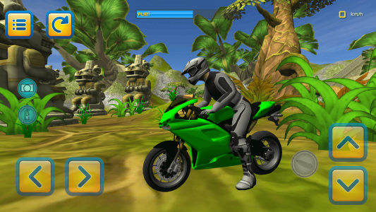 اسکرین شات بازی Jungle Motorbike Jumping 3D 1