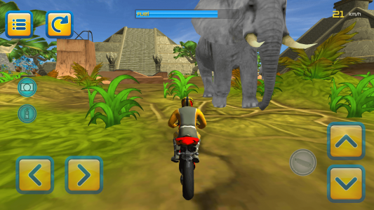 اسکرین شات بازی Jungle Motorbike Jumping 3D 2