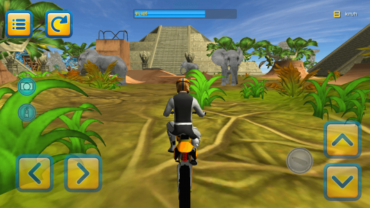 اسکرین شات بازی Jungle Motorbike Jumping 3D 5