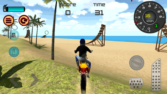 اسکرین شات بازی Motocross Beach Jumping 3D 3