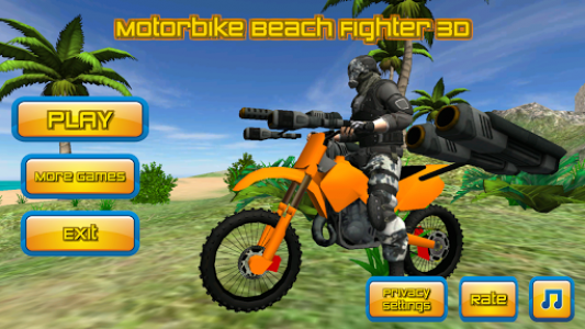 اسکرین شات بازی Motorbike Beach Fighter 3D 1