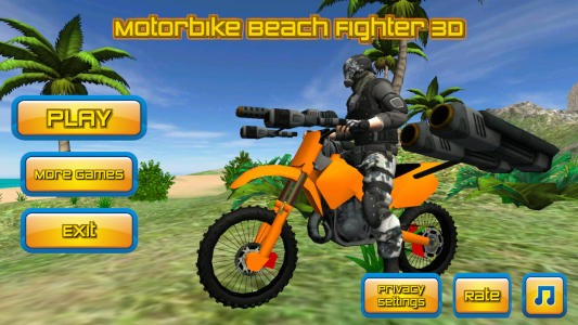 اسکرین شات بازی Motorbike Beach Fighter 3D 1