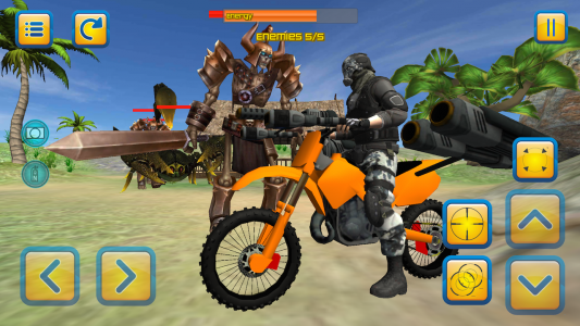 اسکرین شات بازی Motorbike Beach Fighter 3D 4