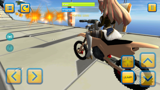 اسکرین شات بازی Motorbike Girls Jumping Mission 7