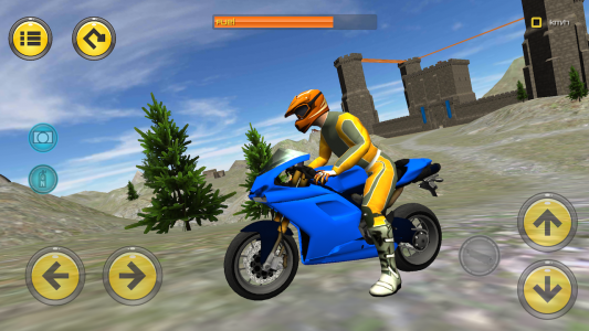 اسکرین شات بازی Motorbike Medieval Drive 3D 1