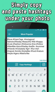 اسکرین شات 2 برنامه Hashtags for Instagram