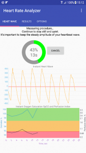 اسکرین شات برنامه Heart Rate Analyzer 1