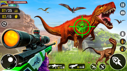 اسکرین شات بازی Wild Dino Hunter 3D Gun Games 2