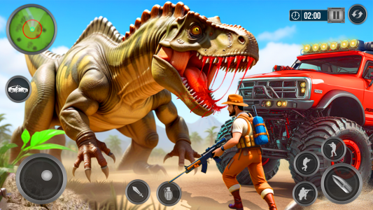 اسکرین شات بازی Wild Dino Hunter 3D Gun Games 2