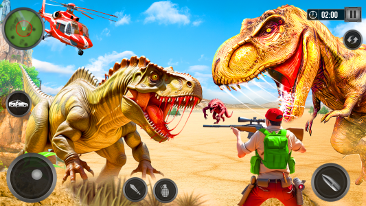 اسکرین شات بازی Wild Dino Hunter 3D Gun Games 1