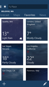 اسکرین شات برنامه MSN Weather - Forecast & Maps 3