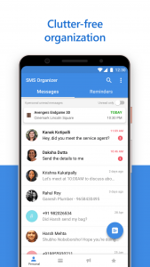 اسکرین شات برنامه SMS Organizer 1