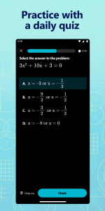 اسکرین شات برنامه Microsoft Math Solver 7