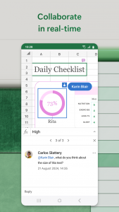 اسکرین شات برنامه Microsoft Excel: Spreadsheets 6